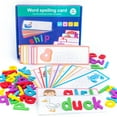 thumbnail image 1 of Alphabets Flash Cards Set Developmental Letter Spelling Game Word Spell Game, 1 of 10