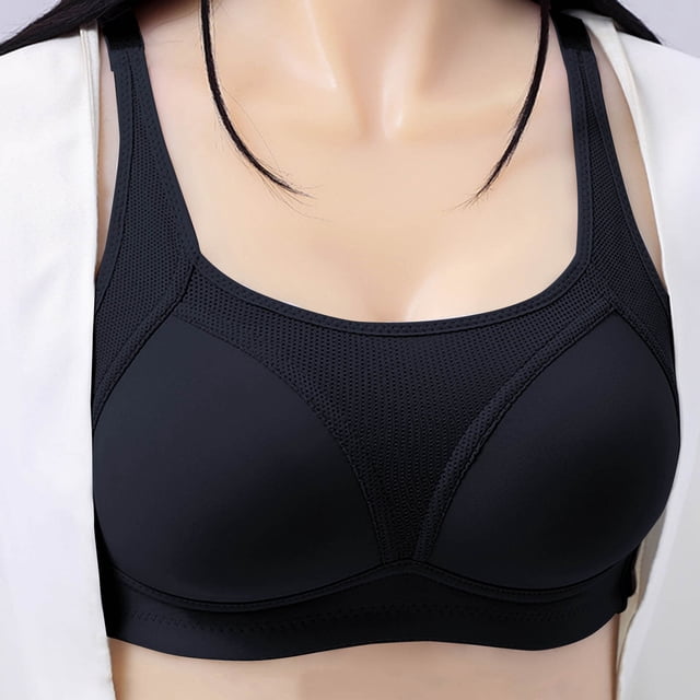Abcnature Everyday Bras for Women Embroidery Thin Style Ventilate Plus Size Bras without Steel Rim