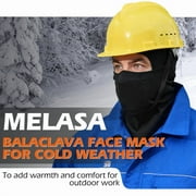 MELASA Winter Balaclava Face Mask for Men Women, Thermal Fleece Ski Mask with Movable Face Cover for Skiing, Snowboarding(Digital Camo)