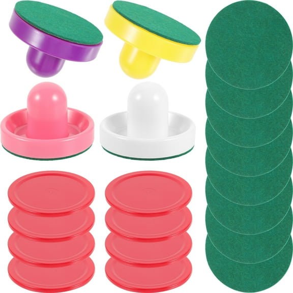 MEIBUTYUP Table Hockey Pushers Set with Ice Hockey Pucks, Game Table Accessories for Family Fun and Kids Play