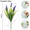 thumbnail image 4 of Homwamee 24 Bundles Artificial Lavender，Plants, Outdoor Fake Plants Spring Grass with Flowers for Pot UV Resistant Garden Decor for Garden Patio Hanging Planter Pathway Front Porch Yellow, 4 of 17