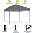 thumbnail image 7 of Garvee 10 x 10 Ft Pop-up Canopy, One Button Push Setup, Heavy Duty, Portable Roller Bag, Gray, 7 of 7