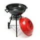 thumbnail image 1 of Asador Al Carbon Aquila Circular Con Ruedas Rojo/Negro Genérico A-952, 1 of 6