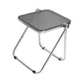 thumbnail image 4 of deevoka Small Foldable TV Tray Table Coffee Table Living Room Dinner Table Folding Snack Table for Dormitory Yard Apartment Gray, 4 of 9