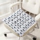 thumbnail image 4 of Cojines de silla con penacho y ataduras - Cojines de poliéster de 15,75x15,75 pulgadas para sillas de comedor y cocina, para uso interior/exterior, resistentes al agua, 4 of 6