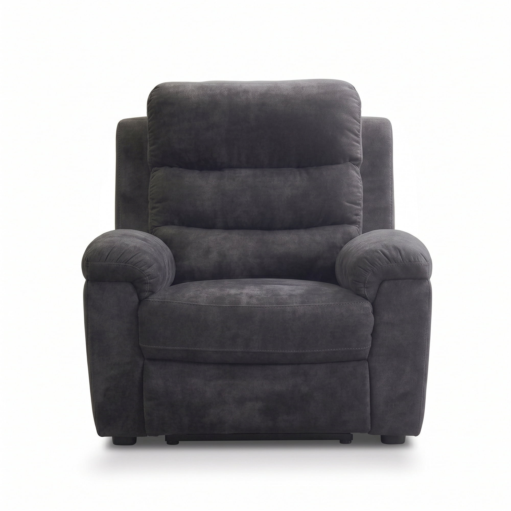35" Manual Recliner Chair Padded Armchair Living Room, Gray