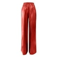 thumbnail image 3 of Gibobby pantalones colombianos de mujer casual estampado en caliente pantalones de pierna ancha pantalones de cintura (Rojo, XXL), 3 of 5