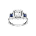 thumbnail image 2 of 1 1/5 Carat TGW Created Blue and White Sapphire Women's "Cerulean Gem" Engagement Ring in Sterling Silver, 2 of 5