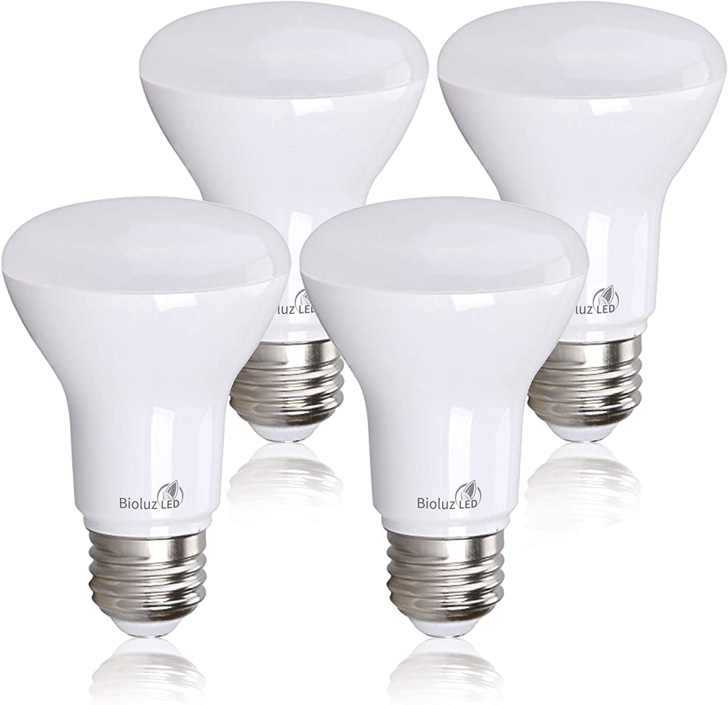4 Pack BR20 LED Bulb 3000K White 6W 50 Replacement 90 CRI 540 Lumen Indoor/Outdoor UL Listed CEC Title 20 Compliant of 4) - Walmart.com