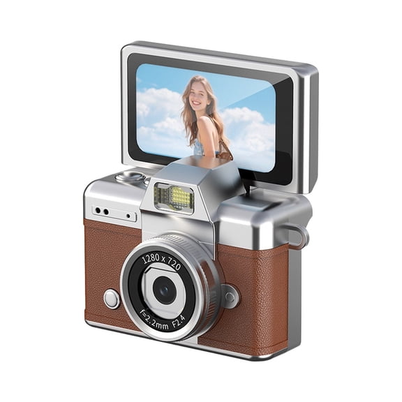 Digital Camera With 1.47 In LCD Screen Retro Keychain Camera With 1080p Screen For Taking Photos And Selfies In