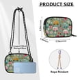 thumbnail image 4 of FORMRS Mini Crossbody Bag for Women Adjustable Rope Shoulder Casual Phone Purse, Green Cartoon Trucks Pattern, 4 of 7