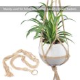 thumbnail image 3 of 6Packs of Hanging Planter, 4 Legs Hanging Basket Indoor Outdoor Wall Hanging Planter Holders Cotton Rope Flower Pot Hanging for Patio r Home Decor with Hooks(90cm/105cm/120cm), 3 of 8