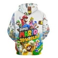 thumbnail image 2 of Mario Hoodie 3D Print Pullover Hooded Long Sleeve Sweatshirts Tops Blouse with Pocket for Mens Womens, 2 of 6