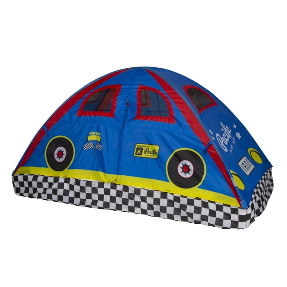 Pacific Play Tents Rad Racer Bed Tent - Full Size Polyester, Child