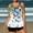 001 White, variant on Womens High Waisted Swimsuits Floral Print Tankini with Boy Shorts Plus Size Tummy Control Vintage Bathing Suit