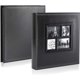 thumbnail image 2 of Álbum de Fotos 600 Bolsillos 10x15cm Fotos Grandes (60 Hojas, 120 Páginas, Negro) Boda Familiar Formato Clásico Funda de Piel, 2 of 5