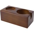 thumbnail image 2 of HSHDLDF Wood Coffee Tamper Station Coffee Tamper Holder Beech Distributor Storage Rack Coffee Bar Accessories for Kitchen Bar Restaurant Café(Brown), 2 of 7