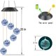 thumbnail image 4 of Carillón de viento solar Luz Bola de arroz Colibrí Cambio de color Cadena de luces LED Decoración de jardín al aire libre Luz colgante Luz de decoración de Navidad de Halloween oso de fresa Electrónica, 4 of 5