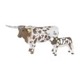 thumbnail image 2 of Big Country Farm Toys Longhorn Vaca y Becerro - Escala 1:20 - Pintados a Mano - Juguetes d Big Country Toys Big Country Toys, 2 of 2