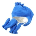 thumbnail image 4 of 1 Set  Hat Trapper Hat for Baby Newborn Ear Flap Caps Infant Snow Gloves, 4 of 8