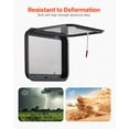 thumbnail image 4 of VEVOR RV Exit Window, 30" W x 20" H Tinted RV Window with Net Screen and Trim Ring, Fit for 1 1/4" - 1 13/16" Thickness Wall, RV Window Replacement for Teardrop Cargo Trailer Camper, DOT Approved, 4 of 9
