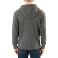 thumbnail image 3 of Men's Smith's Workwear Sherpa-Lined Hooded Thermal Shirt Jacket Color: Heather Charcoal Size: XL, 3 of 5