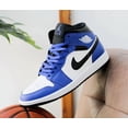 thumbnail image 1 of N I-K-E A i r-Jor-dan 1 Mid Game Royal DQ8426-402 Men's Size New, 1 of 6
