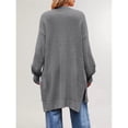 thumbnail image 5 of Women's Long Cardigan Sweaters Open Front Oversized Duster for Women Gray L, 5 of 10