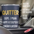 thumbnail image 3 of Retirement Gifts - Gift for Retired Coworker Boss - Quitter Tumbler - Retirement, Going Away, Farewell, Leaving, Goodbye Gifts for Women, Men, Retired People, Coworkers, Manager 20OZ, 3 of 6
