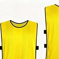 thumbnail image 4 of Kids Mesh Scrimmage Vest Boys Girls Soccer Training Pinnies Breathable Team Practice Jersey for PE Sports Camp 5-12 Years Yellow, 4 of 5