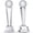 Baseball, variant on Crystal Thumbs Up Trophy with Gift Box, 2 Count, Desktop Decor