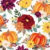 Pioneer Woman Harvest Burgundy Floral Thanksgiving Paper Dinner Napkins, 8in, 20ct