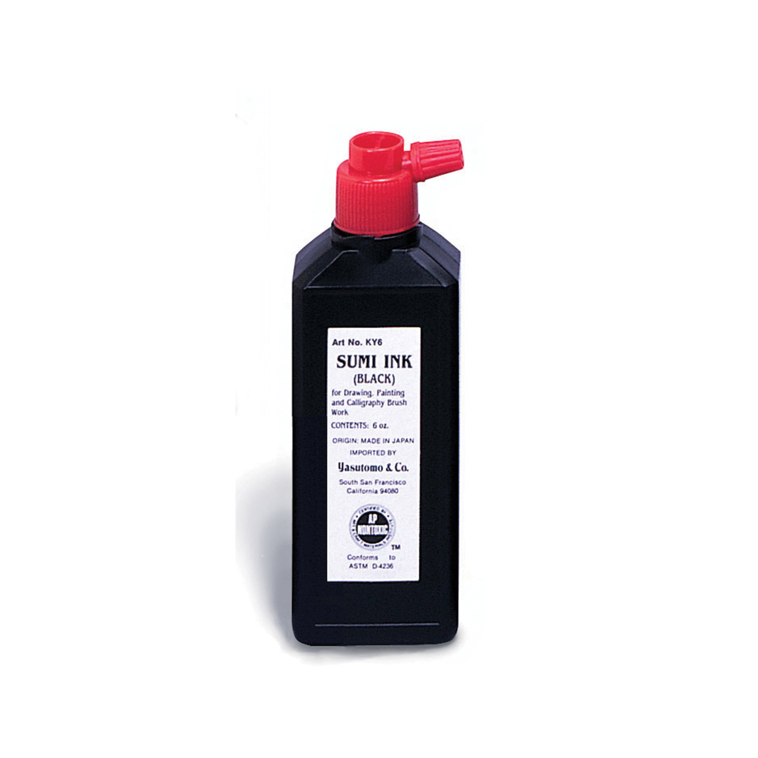 Yasutomo Liquid Sumi Ink, 6 oz., Black Gloss