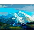 thumbnail image 2 of Jasper, Sisa 14x12 White Modern Wood Framed Museum Art Print Titled - Blue Mountain, 2 of 4