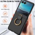 thumbnail image 2 of Compatible Flip Case for Motorola Razr Plus Case 2023 with Ring,Motorola Razr 40 Ultra Case Slim,Hard PC Lightweight Shockproof Cases for Motorola Razr 2023 Case Moto Razr Plus Case Stand Black, 2 of 7