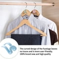 thumbnail image 4 of bedienty 5pcs Multi -function Wardrobe Space -saving Hanger Hook Coat Hook Plastic Closet Stack Hanger Rack Storage Wardrobe Organizer Blue 1Set, 4 of 5
