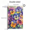 thumbnail image 3 of Heduofu Watercolor Painting of Summer Spring Floral Flowers Garden Yard Flag, Double Sided Outdoor Decorative Welcome flags Banners for Home House Lawn Patio White, 3 of 6