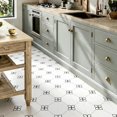 thumbnail image 3 of 10 Pcs Minimalist Four-Leaf Dot Pattern Peel and Stick Floor Tiles, 12x12 In Covers 10 Sq.Ft, Self-Adhesive DIY Vinyl Flooring, Removable Waterproof, Ideal for Kitchen, Bathroom, Bedroom, Home Walls, 3 of 8