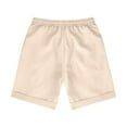 thumbnail image 5 of Men's Athletic Training Shorts, Casual Multi-Pocket Cargo Shorts with Elastic Waist & Quick-Dry Tech Fabric ,Beige M, 5 of 5