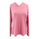 thumbnail image 4 of Camiseta informal con capucha para mujer - Top de manga larga para primavera/otoño - Protección solar UPF 50+, cintura ajustada, 4 of 4