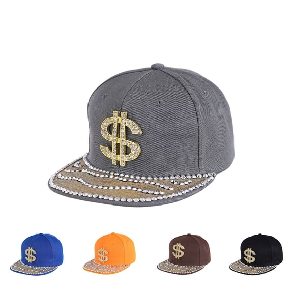ManxiVoo Sequin Embellished Breathable Baseball Cap for Men Women Casual Sports and Daily Wear