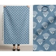 thumbnail image 3 of Outdoor Waterproof Taffeta Fabric - Soimoi Block Print Blue | UV Resistant | Ideal for Cushion Covers, Raincoats, Shower Curtains & More | 56" Width, 3 of 7