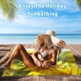 thumbnail image 2 of GZHJMY Beach Towel for Women Girls, Sunflower Oil Painting Style Bath Towel, Oversized Lightweight Sport Towel, 31x63 Inch, 2 of 7