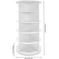 thumbnail image 2 of 5 Tier Rotating Shoe RackFree Standing Shoe Rack, 360° Circular Rotating Shoe Rack Tower Rotate Shoes Closet, Lazy Susan Shoe Rack Tower Shoe Organizer for Entryway Living Room Hallway (White 5-Tier), 2 of 7