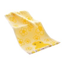 AUQ Wash Cloth,Soft Plush Cotton Texture Face Towel,Strong Water Absorption Face Towels,Yellow,19.69*9.84*0.39in