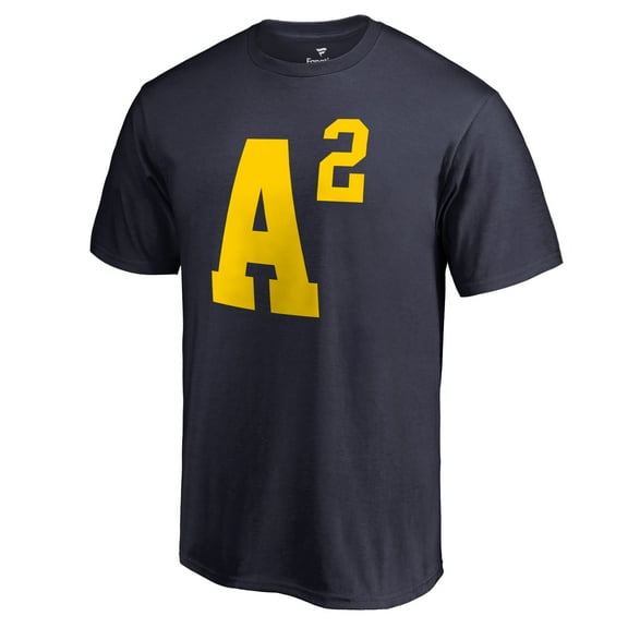 Men's Navy Michigan Wolverines Hometown Collection A Squared T-Shirt