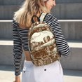 thumbnail image 5 of Balery Train Mochila Clásica Impresa Básica para Viaje, Mochila Escolar Resistente al Agua, Mochila de Lona con Correas Ajustables-Small, 5 of 5