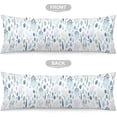 thumbnail image 3 of Eucalyptus Leaf Body Pillow Cover White and Blue Long Pillow Case with Zipper Decorative Bedding Pillowcase Spring Eucalyptus Watercolor Throw Pillow Covers Soft Cushion Pillow Case for Couch,20"x54", 3 of 5