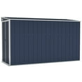 thumbnail image 5 of vidaXL Wall-Mounted Storage Shed Galvanized Steel for Backyard Garden, 5 of 24