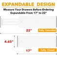 thumbnail image 3 of SpaceAid Bamboo Dresser Drawer Dividers 6 Pack, 4.65“ High Adjustable 17“-22” Drawer Organizers for Clothing, White, 3 of 7